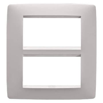 Rama decorativa Gewiss Chorus Monochrome One Bej Satinat 8 module GW16108VL