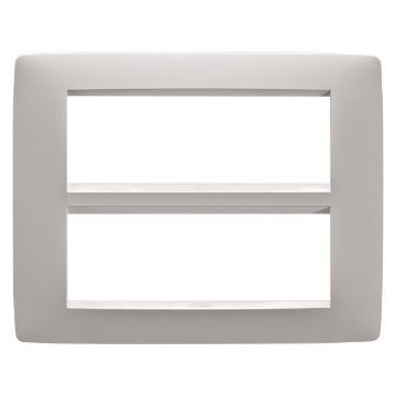 Rama decorativa Gewiss Chorus Monochrome One Bej Satinat 12 module GW16112VL
