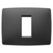 Rama decorativa Gewiss Chorus Monochrome One Negru Satinat 1 modul GW16101VN