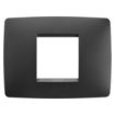 Rama decorativa Gewiss Chorus Monochrome One Negru Satinat 2 module GW16102VN