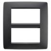Rama decorativa Gewiss Chorus Monochrome One Negru Satinat 8 module GW16108VN