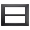 Rama decorativa Gewiss Chorus Monochrome One Negru Satinat 12 module GW16112VN