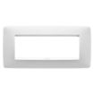 Rama decorativa Gewiss Chorus Monochrome One Alb Satinat 6 Module GW16106VW