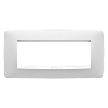 Rama decorativa Gewiss Chorus Monochrome One Alb Satinat 6 Module GW16106VW