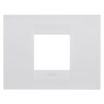Rama decorativa Gewiss Chorus Monochrome Geo Alb Satinat 2 module GW16402VW