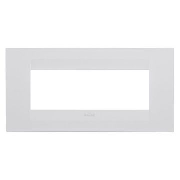 Rama decorativa Gewiss Chorus Monochrome Geo Alb Satinat 6 module GW16406VW