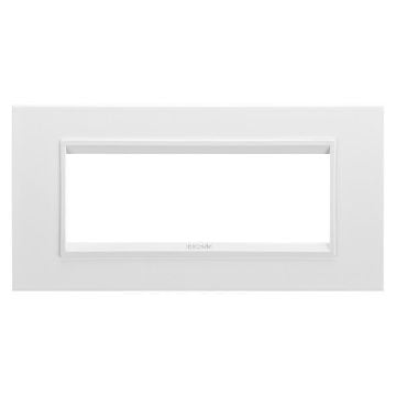 Rama Gewiss Chorus Monochrome Lux Alb Satinat 6 module GW16206XW