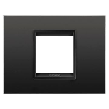 Rama Gewiss Chorus Monochrome Lux Negru Satinat 2 module GW16202XM