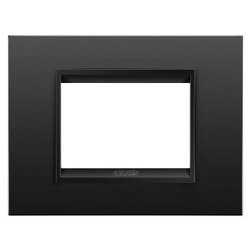 Rama Gewiss Chorus Monochrome Lux Negru Satinat 3 module GW16203XM