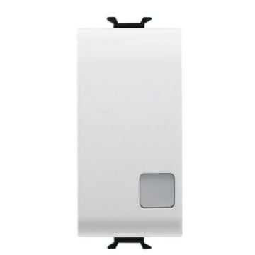 Intrerupator LED Gewiss Chorus Monochrome 1 modul Alb 1P-16AX GW10003