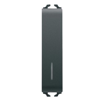 Intrerupator LED Gewiss Chorus Monochrome 1/2 modul Negru 1P-10AX GW12022