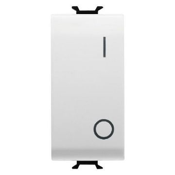 Intrerupator Gewiss Chorus Monochrome 1 modul Alb 2P-25AX GW10007