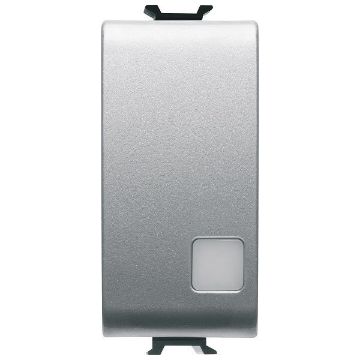 Intrerupator LED Gewiss Chorus Monochrome 1 modul Titan 2P-16AX GW14005