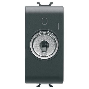 Intrerupator Gewiss Chorus Monochrome cheie 1 modul Negru 2P-10AX GW12006