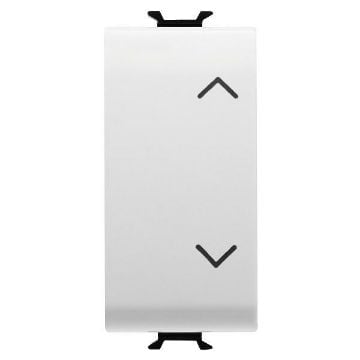 Intrerupator Up-Down Gewiss Chorus Monochrome 1 modul Alb 2P-10AX GW10122