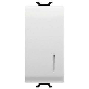 Intrerupator LED Gewiss Chorus Monochrome 1 modul Alb Satinat 1P-16AX GW15092