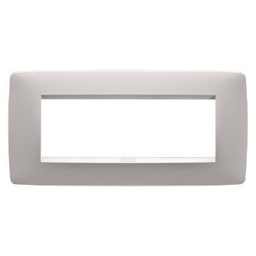 Rama decorativa Gewiss Chorus Monochrome One Bej Satinat 6 module GW16106VL
