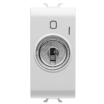 Intrerupator Gewiss Chorus Monochrome cheie 1 modul Alb Satinat 2P-10AX GW15006