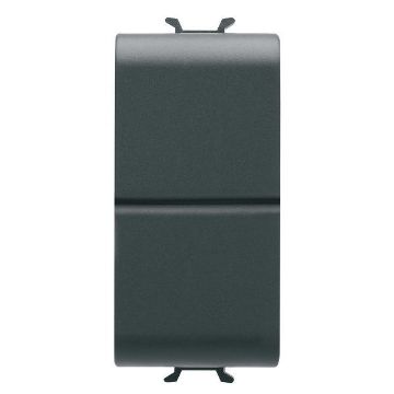 Buton revenire Gewiss Chorus Monochrome dublu 1 modul Negru 1P ND+ND-16A GW12141