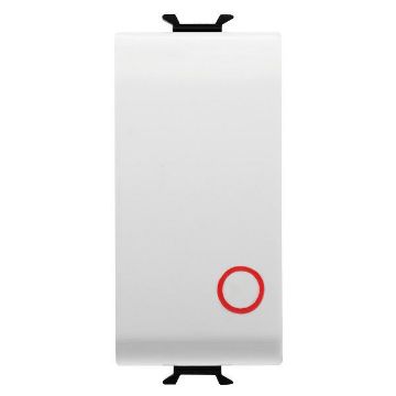 Buton revenire Gewiss Chorus Monochrome 1 modul Alb Satinat 1P NI 16A GW15137