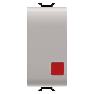 Buton revenire Gewiss Chorus Monochrome 1 modul Bej 1P NI+ND-16A stop GW13138