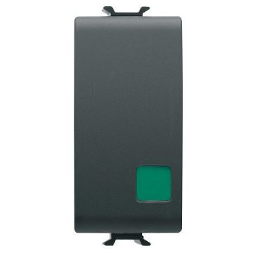 Buton revenire Gewiss Chorus Monochrome 1 modul Negru 1P NI+ND-16A start GW12139