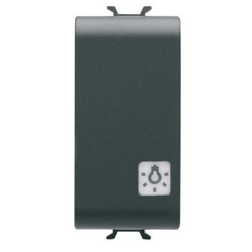 Buton revenire light Gewiss Chorus Monochrome 1 modul Negru 1P NO-16A GW12151