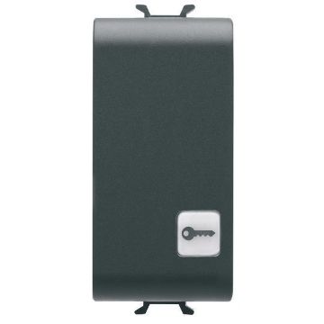 Buton revenire key Gewiss Chorus Monochrome 1 modul Negru 1P NO-16A GW12152