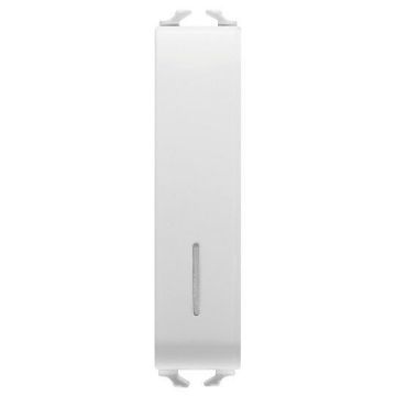Buton LED revenire Gewiss Chorus Monochrome 1/2 modul Alb Satinat 1P NO-10A GW15162