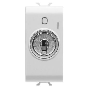 Buton revenire Gewiss Chorus Monochrome cheie 1 modul Alb 2P NO-10A GW10145