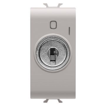 Buton revenire Gewiss Chorus Monochrome cheie 1 modul Bej 2P NO-10A GW13145