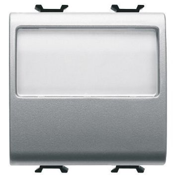 Buton LED eticheta Gewiss Chorus Monochrome 2 module Titan 1P ND 10A GW14191