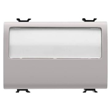 Buton LED eticheta Gewiss Chorus Monochrome 3 module Bej 1P ND 10A GW13192