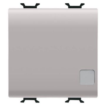 Buton LED revenire Gewiss Chorus Monochrome 2 module Bej 1P-16AX GW13173F