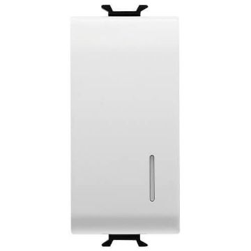 Releu LED Gewiss Chorus Monochrome Apel 1 modul 1G 12V AC/DC Alb GW10726