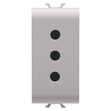 Priza Gewiss Chorus Monochrome 1 modul 2P+T 10A P11 Standard Italian Bej GW13201