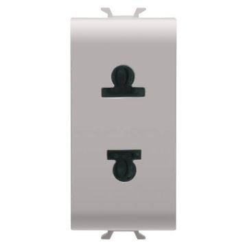Priza Gewiss Chorus Monochrome Standard Europa-America 1 modul 2P-15A Bej GW13287