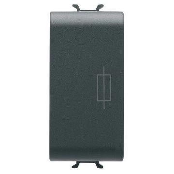 Portfuzibil Gewiss Chorus Monochrome 16A 1 modul Negru GW12491