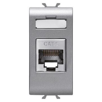 Priza date Gewiss Chorus Monochrome RJ45 6E FTP 1 modul Titan GW14424