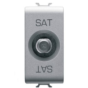 Priza Gewiss Chorus Monochrome TV/SAT 10dB 1 modul Titan GW14373