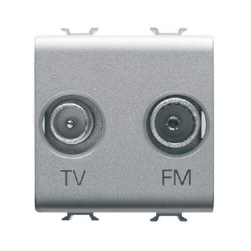 Priza Gewiss Chorus Monochrome TV/FM Direct 2 module Titan GW14381