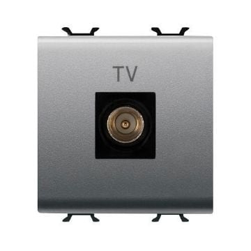 Priza Gewiss Chorus Monochrome tata TV 9.5mm 2 module Titan GW14367