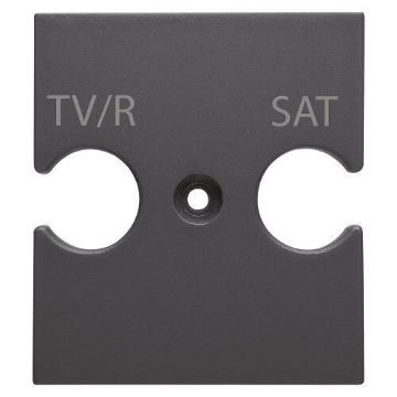 Suport priza Gewiss Chorus Monochrome TV/SAT Negru GW12387