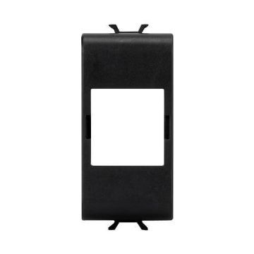 Adaptor Gewiss Chorus Monochrome pentru conectori RJ45 Sistimax 1 modul Negru GW12438
