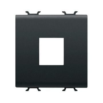 Adaptor priza Gewiss Chorus Monochrome Keystone Jack 2 module Negru GW12433