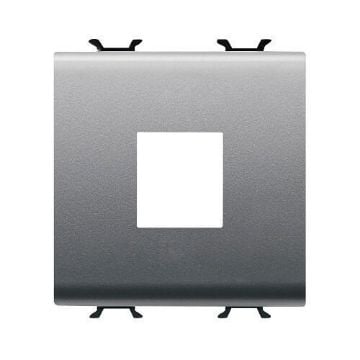 Adaptor priza Gewiss Chorus Monochrome Keystone Jack 2 module Titan GW14433