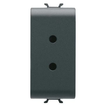 Priza SELV Gewiss Chorus Monochrome 2P-6A-24V 1 modul Negru GW12451