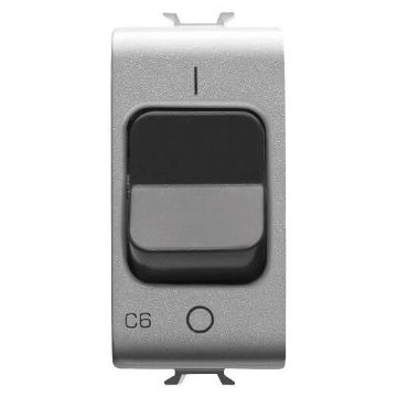 Disjunctor miniatural Gewiss Chorus Monochrome 1P C6 3KA 1 modul Titan GW14461