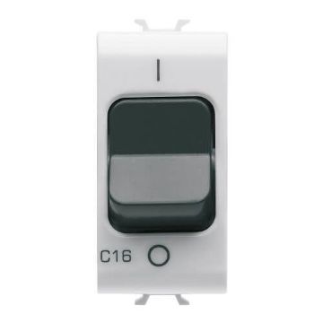 Disjunctor miniatural Gewiss Chorus Monochrome 1P C16 3KA 1 modul Alb GW10463