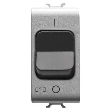 Disjunctor bipolar Gewiss Chorus Monochrome 1P N C10 3KA 1 modul Titan GW14467